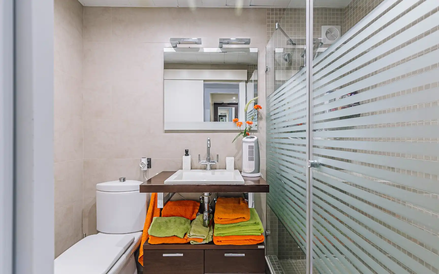 Bathroom of Flat for sale in Castelldefels  with Air Conditioner, Heating and Private garden