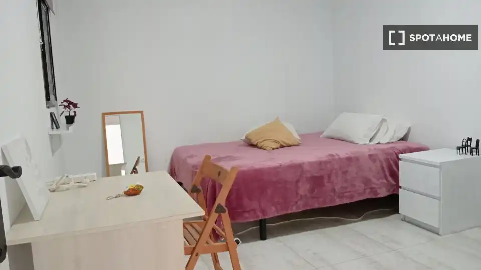 Schlafzimmer von Wohnung zur untervermieten in Las Palmas de Gran Canaria mit Klimaanlage, Terrasse und Möbliert