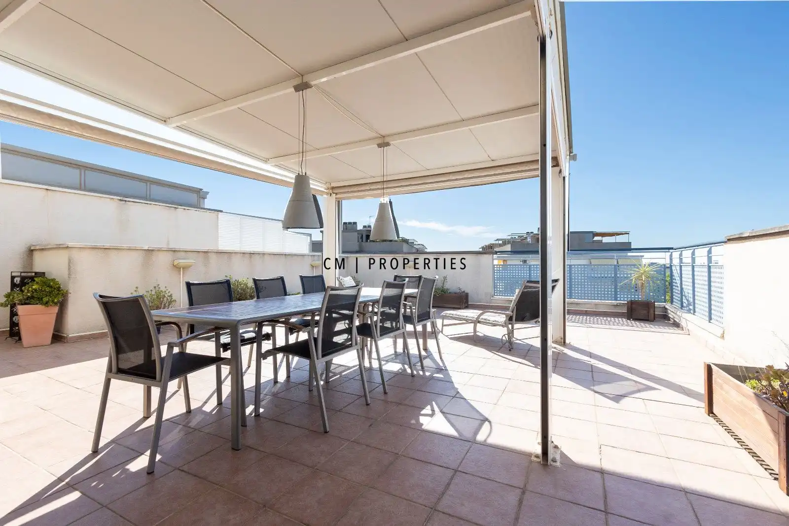 Terrasse von Dachboden zur Miete in Canet d'En Berenguer mit Klimaanlage, Heizung und Terrasse