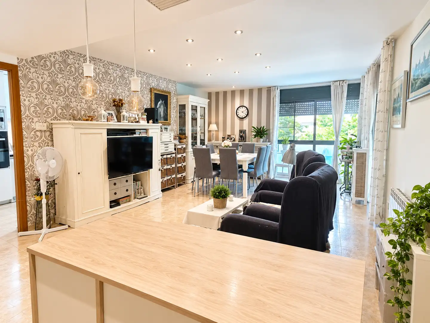 Sala de estar de Piso en venta en Cambrils con Aire acondicionado, Calefacción y Amueblado