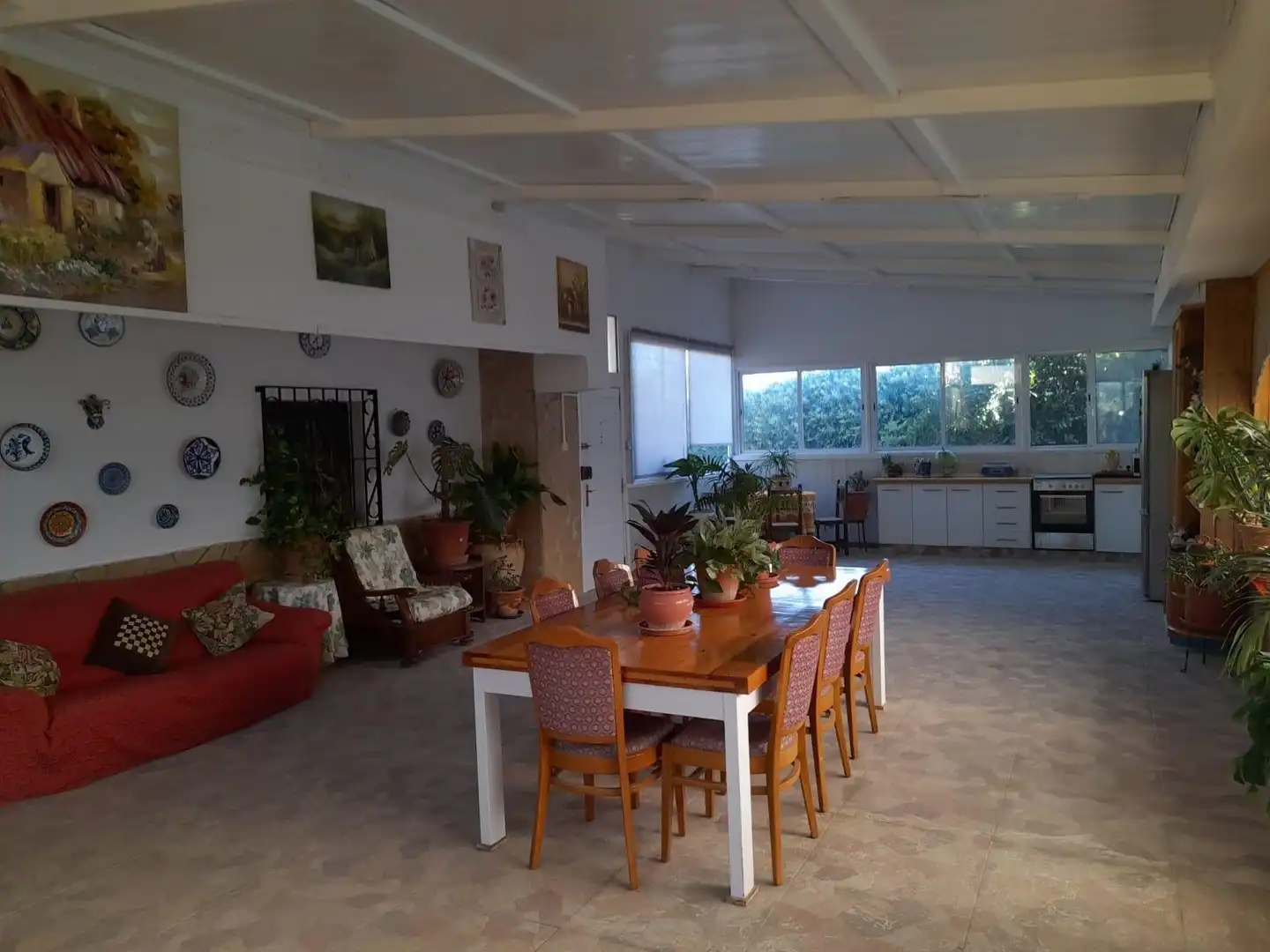 Menjador de Casa o xalet en venda en Flix amb Jardí privat, Terrassa i Traster