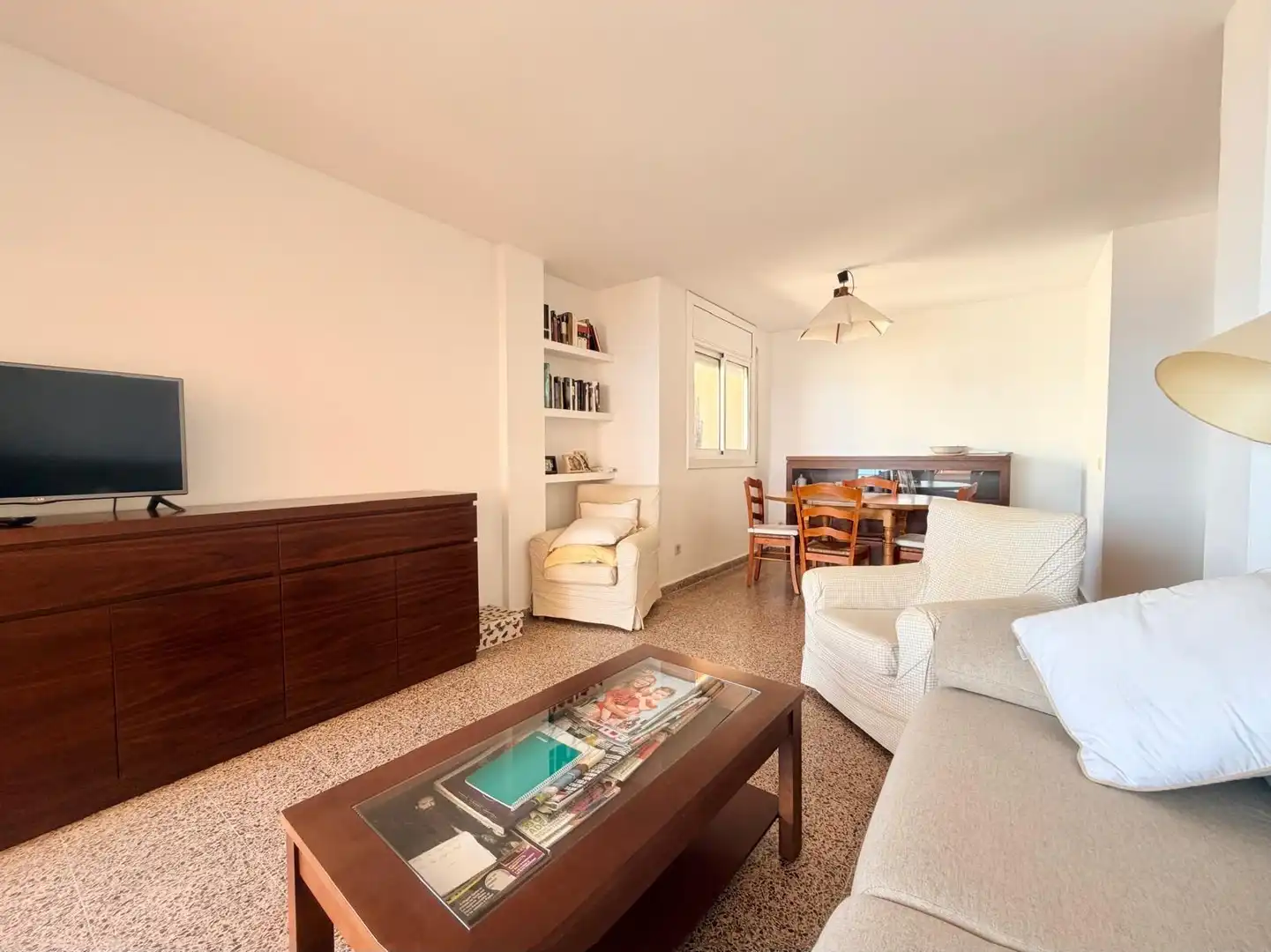 Sala de estar de Piso en venta en Cunit con Jardín privado, Terraza y Trastero