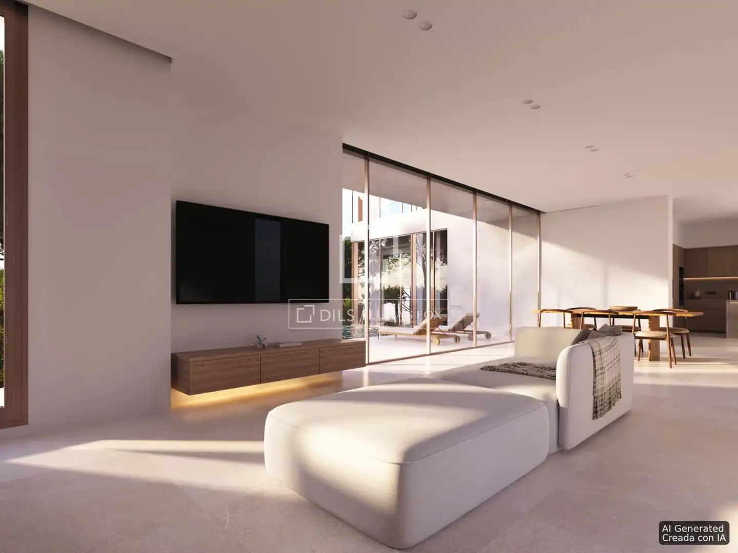 Sala de estar de Casa o chalet en venta en Santa Eulària des Riu con Aire acondicionado, Calefacción y Jardín privado