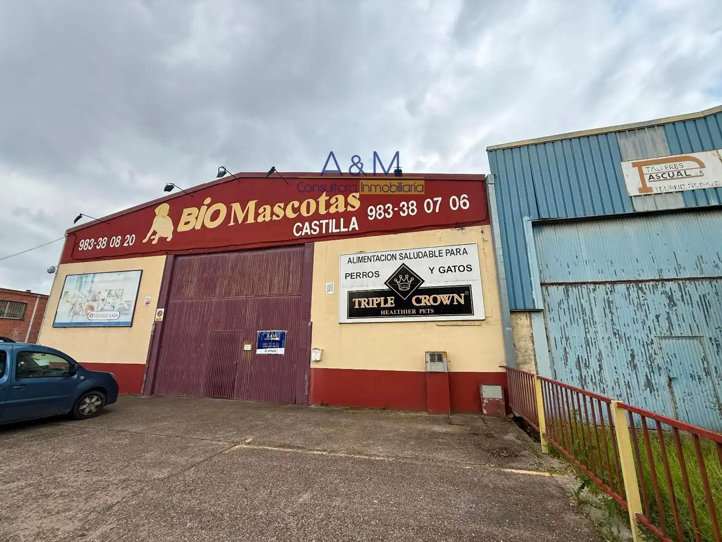 Vista exterior de Nau industrial en venda en Zaratán amb Calefacció