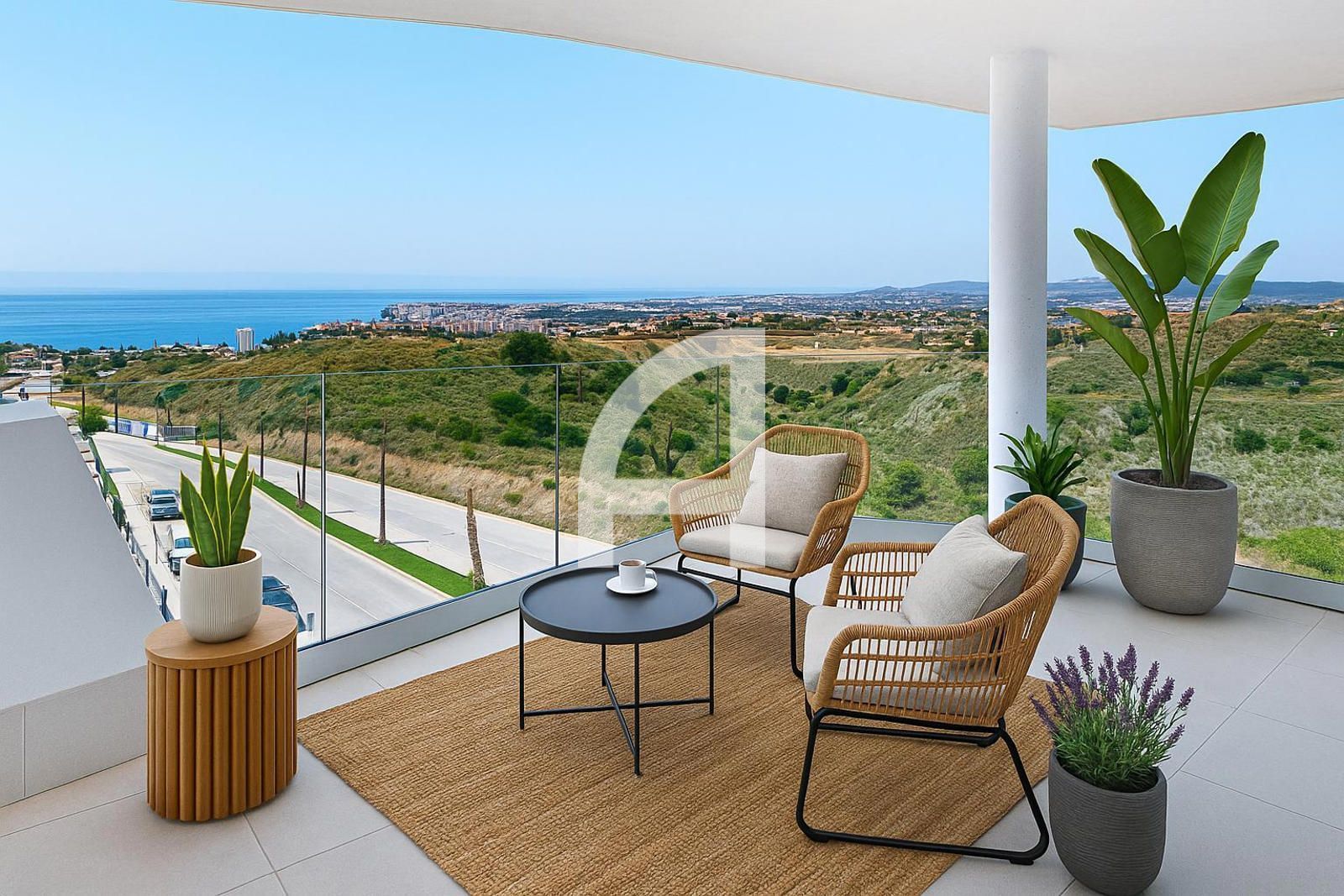 Terrace of Flat for sale in Fuengirola  with Air Conditioner, Heating and Parquet flooring