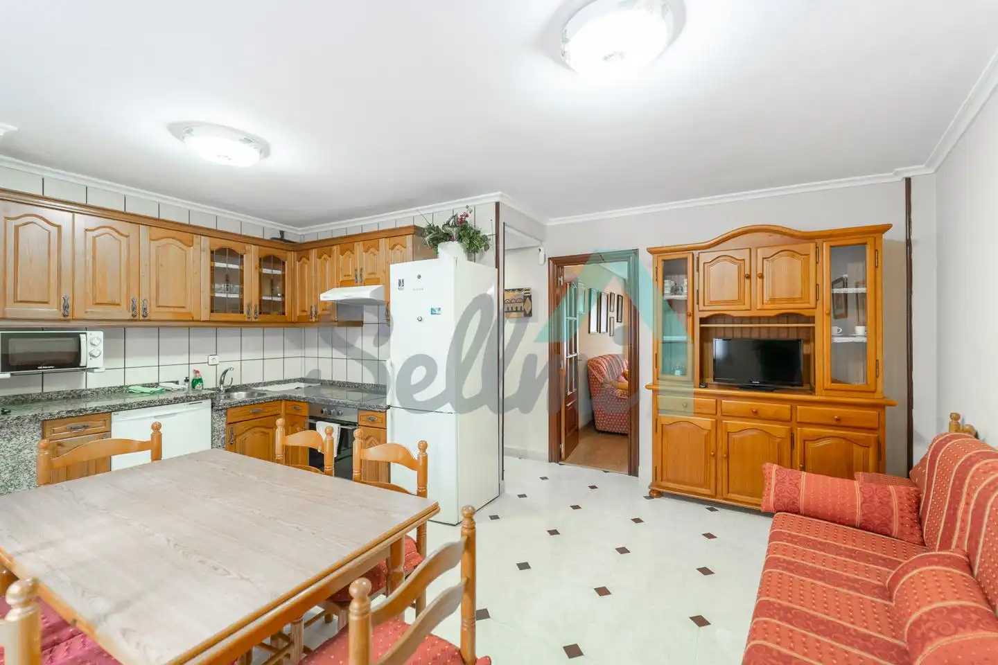 Cocina de Planta baja en venta en Aller con Calefacción, Trastero y Amueblado
