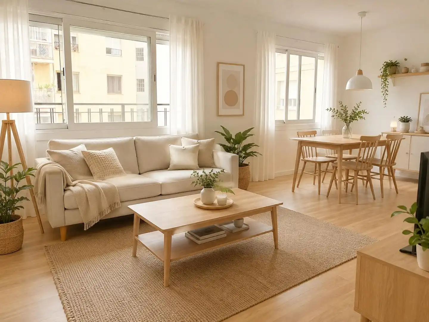 Sala de estar de Piso en venta en Mataró con Aire acondicionado, Calefacción y Parquet