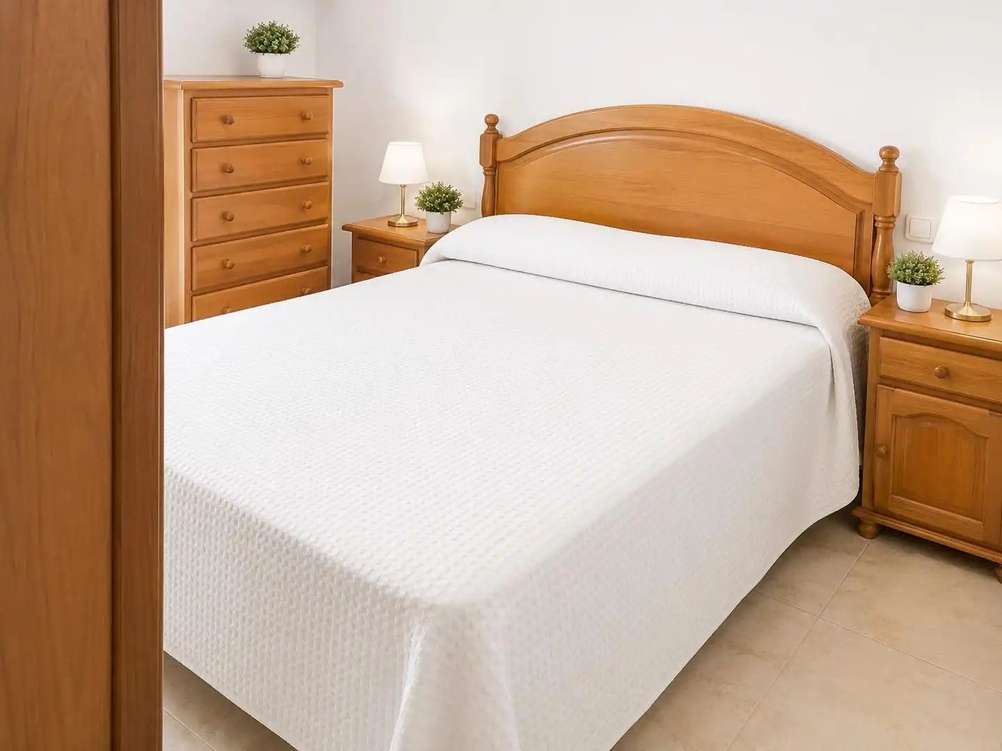 Schlafzimmer von Erdgeschoss zum Verkauf in  Palma de Mallorca mit Klimaanlage, Privatgarten und Abstellraum