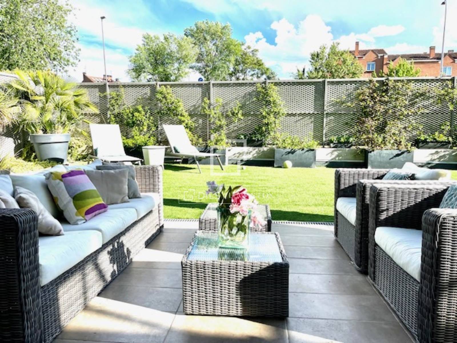 Terrace of Flat for sale in  Madrid Capital  with Air Conditioner, Private garden and Terrace