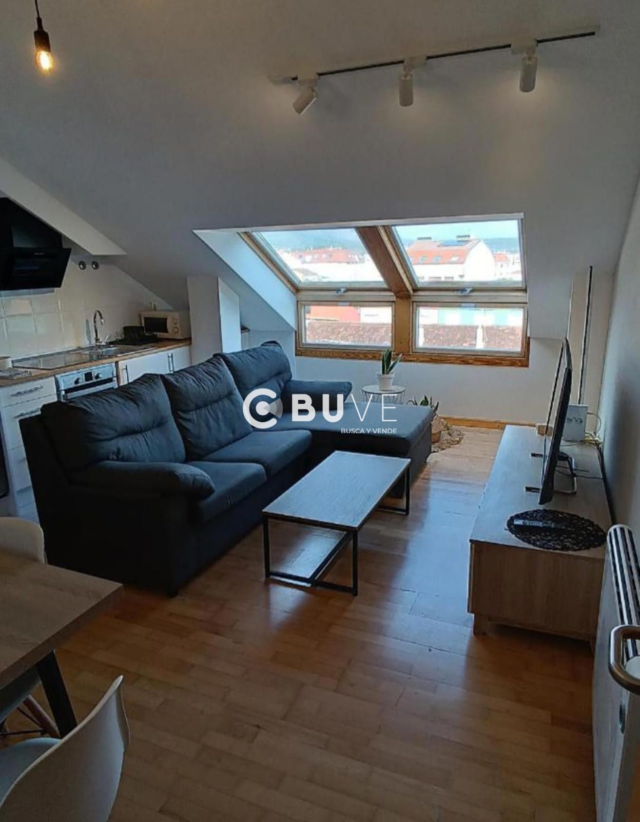 Living room of Attic for sale in A Pobra do Caramiñal  with Heating and Furnished