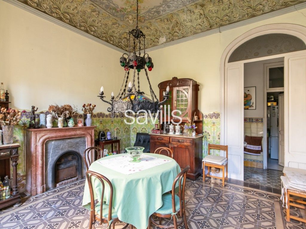 Menjador de Casa o xalet en venda en  Barcelona Capital amb Jardí privat i Balcó