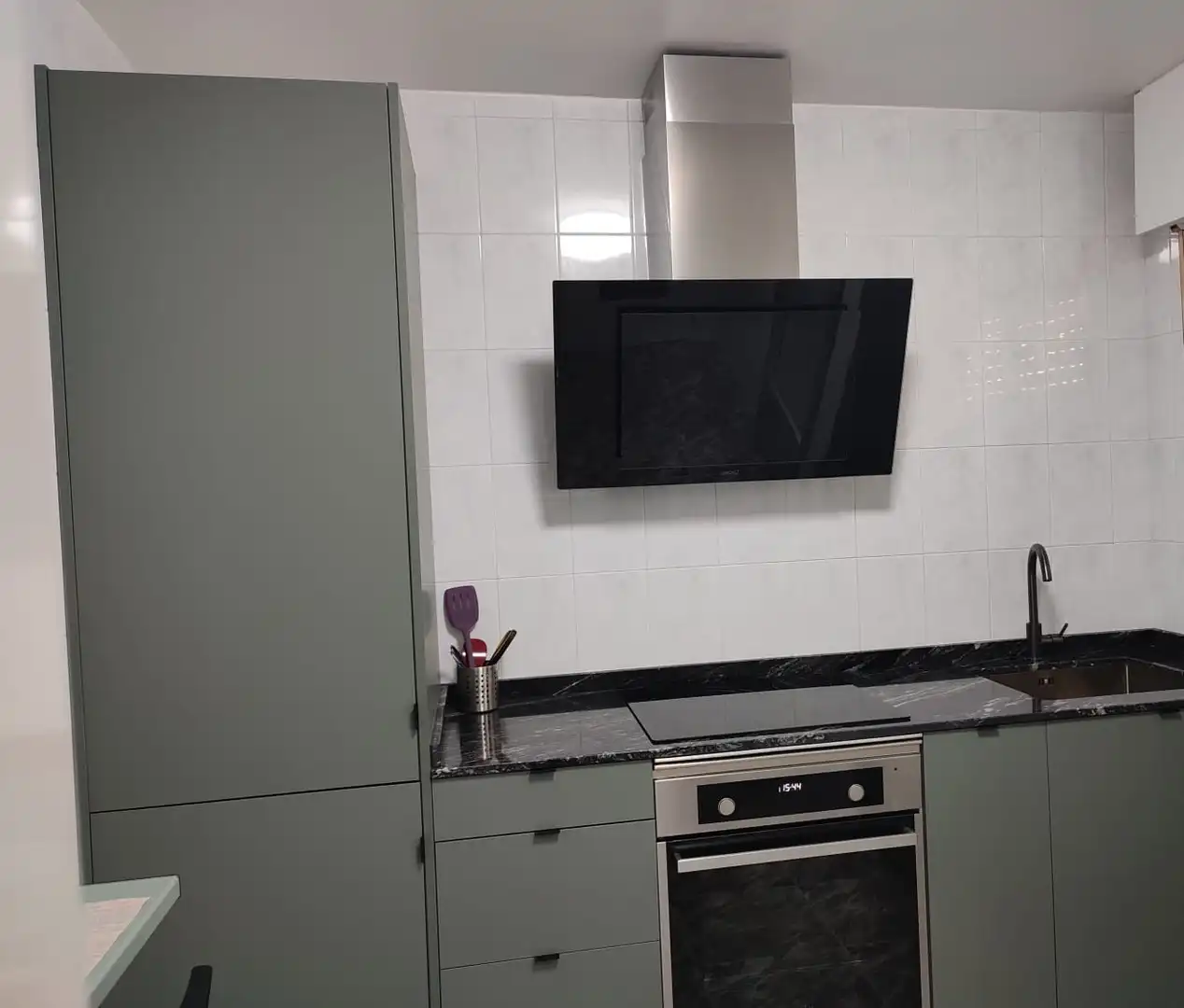 Kitchen of Flat for rent in Mazarrón  with Air Conditioner, Heating and Furnished