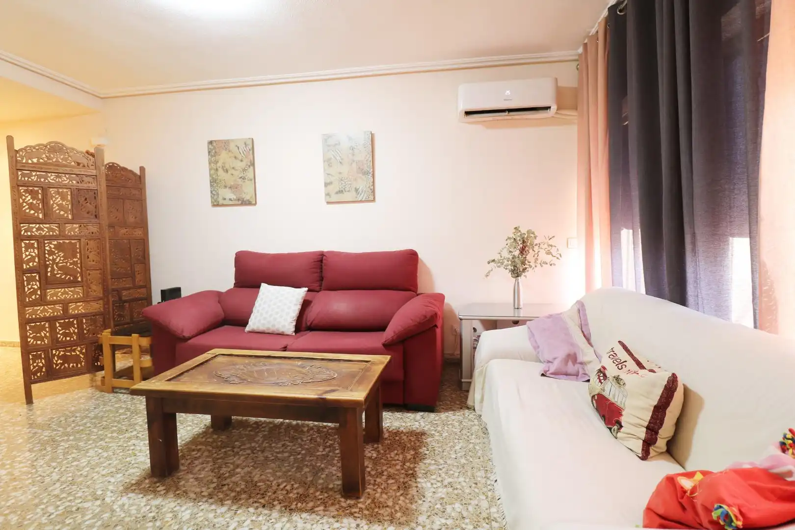 Wohnzimmer von Wohnung zum Verkauf in Elche / Elx mit Klimaanlage, Möbliert und Balkon