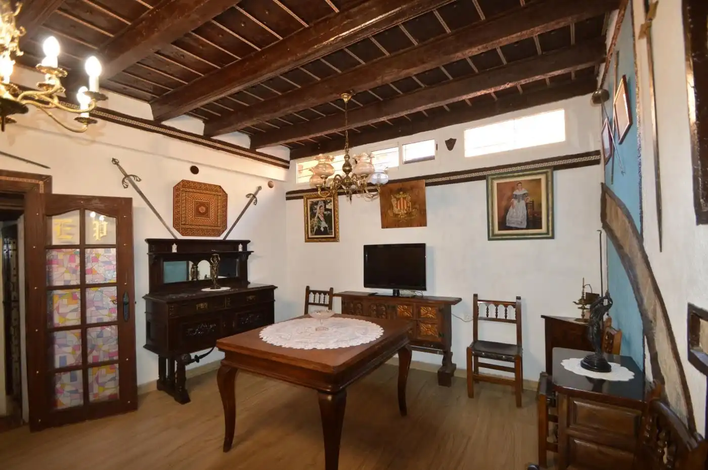 Menjador de Finca rústica en venda en Sant Mateu amb Terrassa, Traster i Moblat