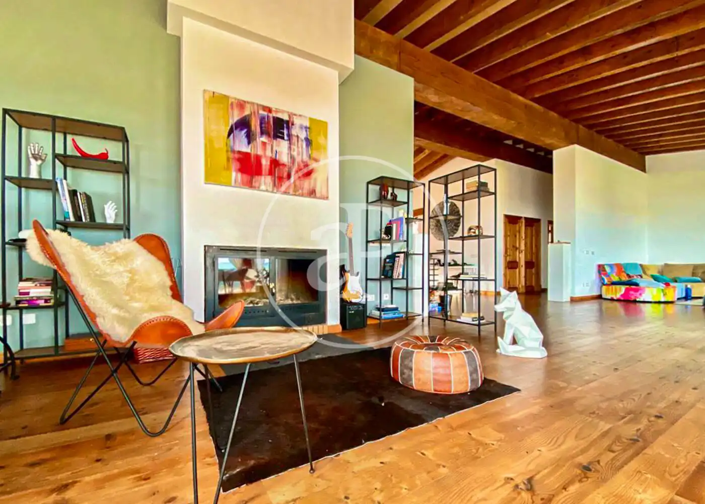 Sala de estar de Casa o chalet de alquiler en Esporles con Aire acondicionado, Calefacción y Jardín privado