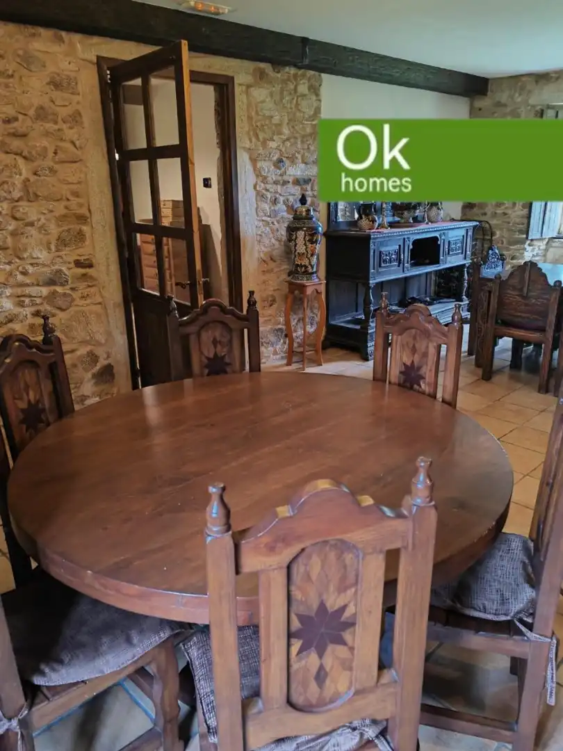 Esszimmer von Country house zum Verkauf in Sobrado (A Coruña) mit Heizung, Privatgarten und Parkett