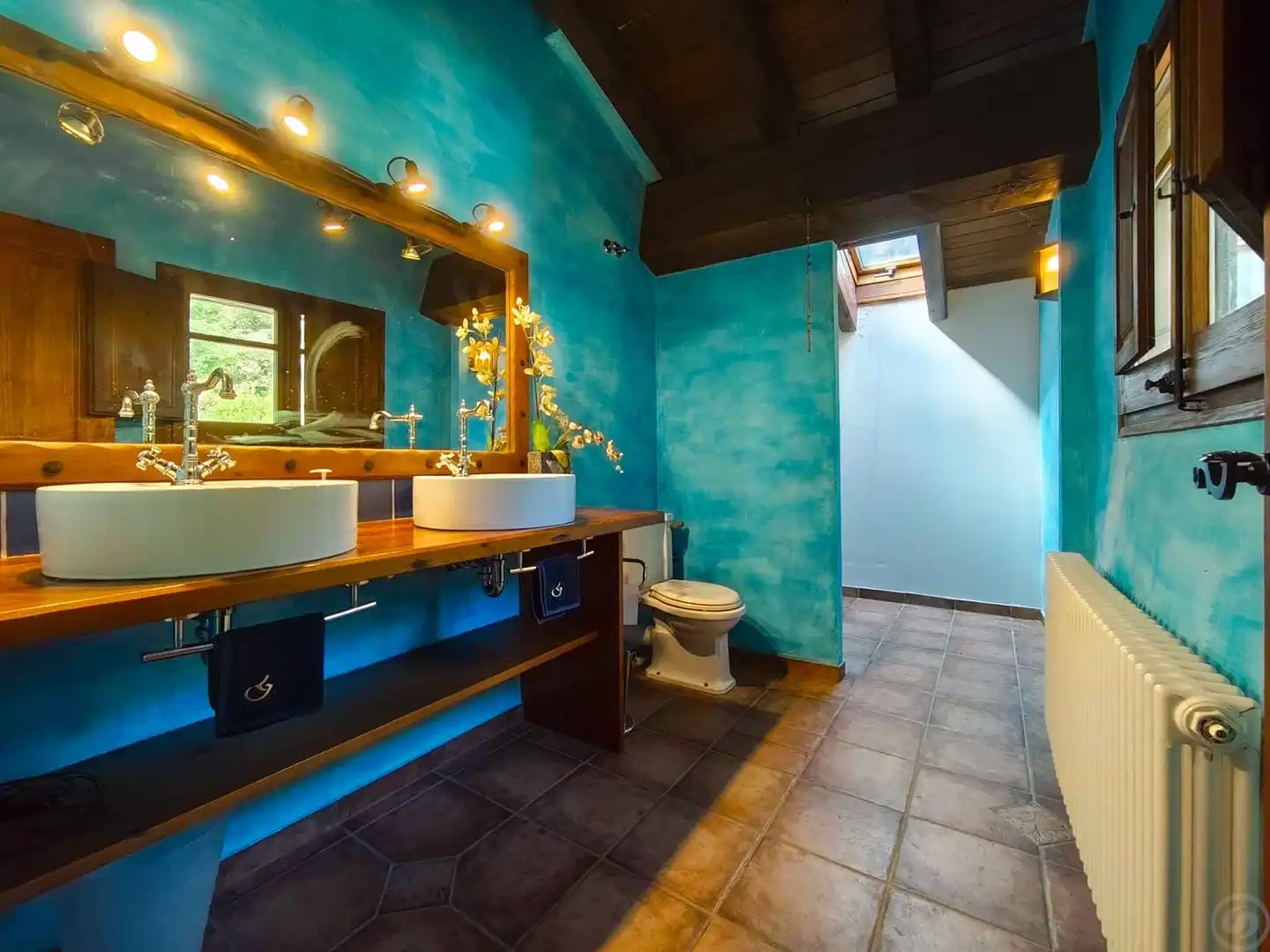 Bathroom of Houses for sale in La Vall de Bianya  with Heating, Terrace and Storage room