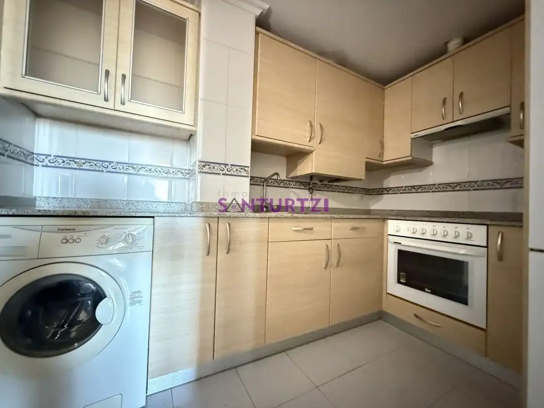 Kitchen of Flat for sale in Santurtzi   with Heating, Terrace and Furnished