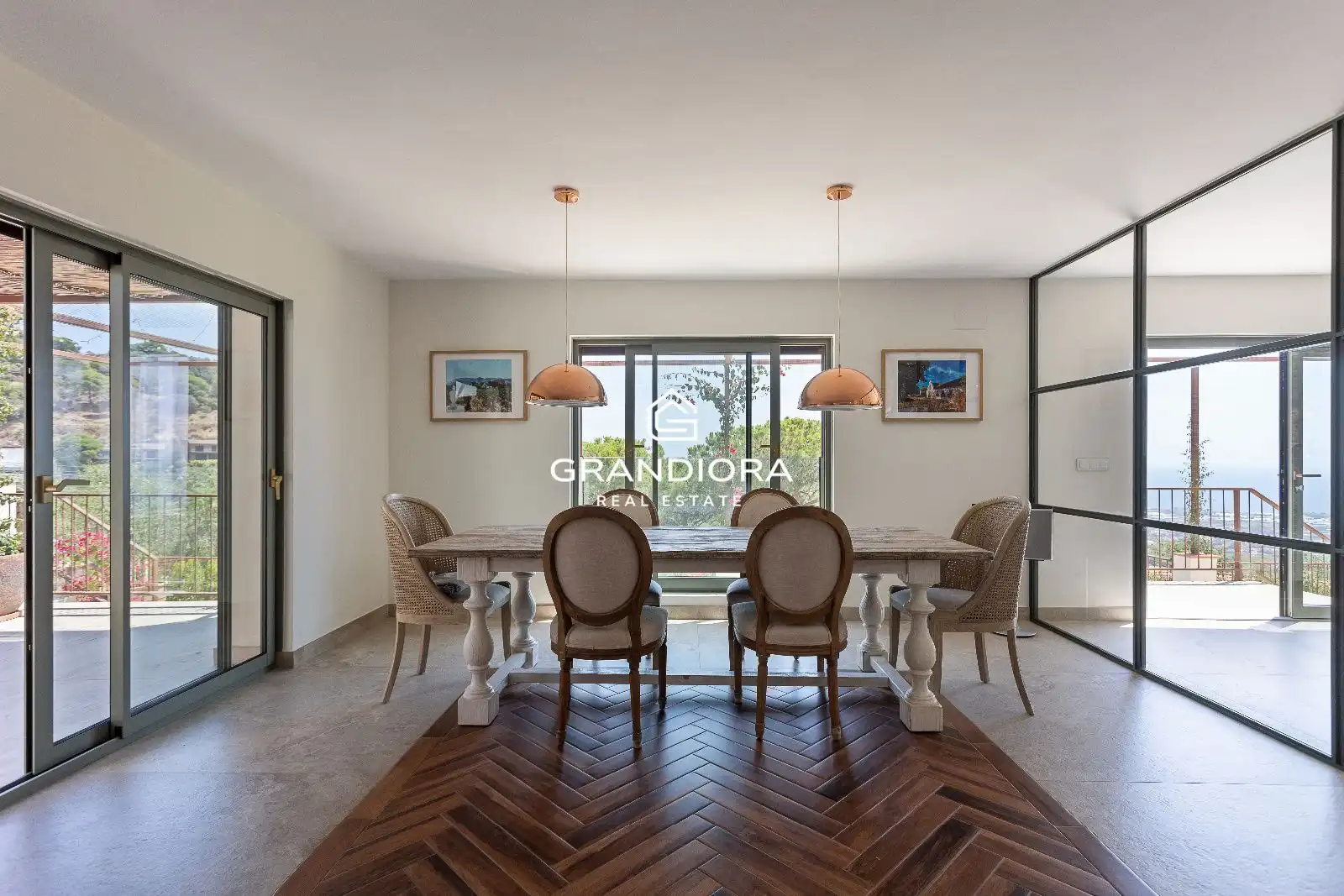 Dining room of Houses for rent in Cabrils  with Air Conditioner, Heating and Storage room
