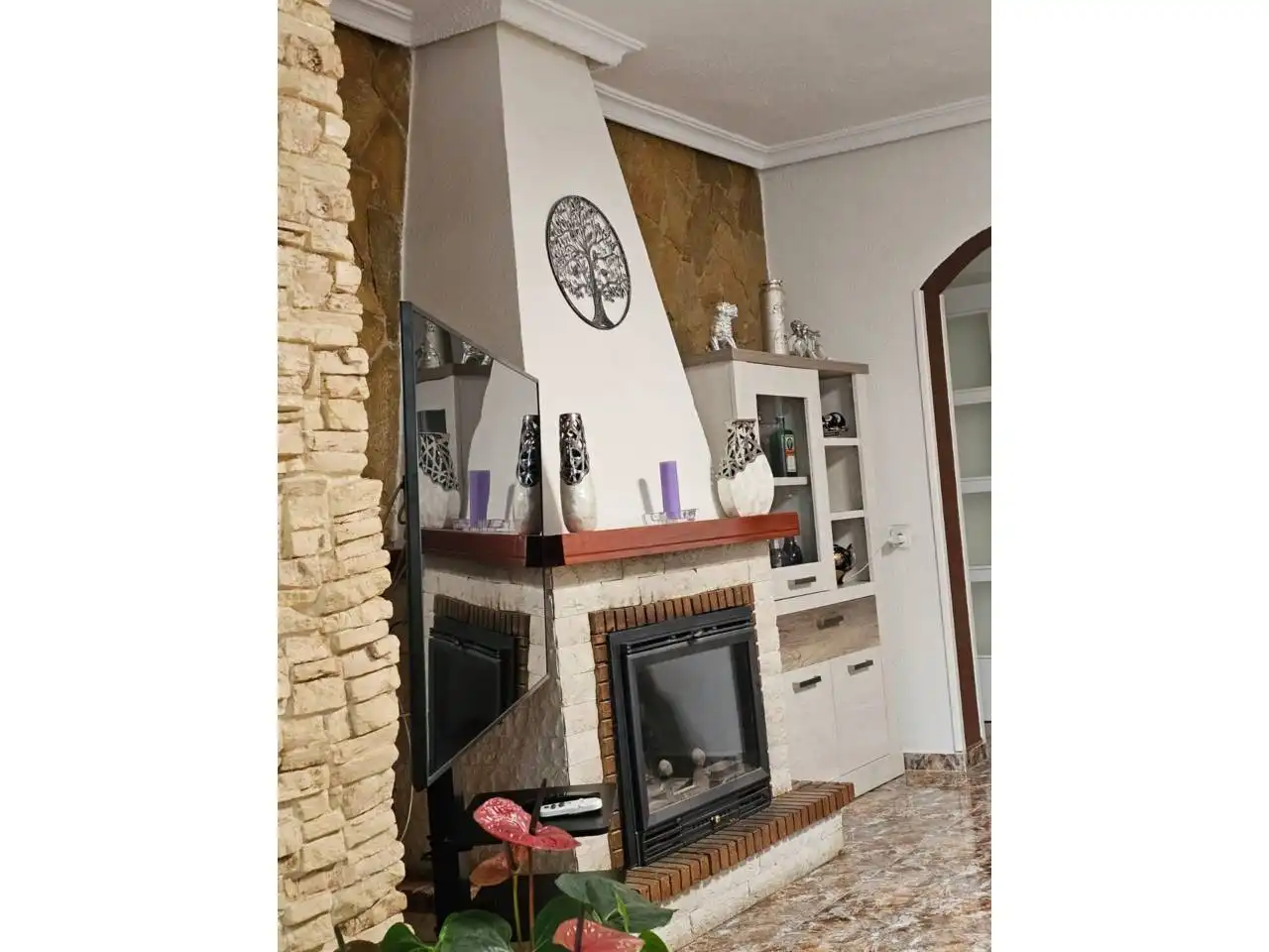 Sala d'estar de Casa o xalet en venda en Alicante / Alacant amb Aire condicionat, Calefacció i Jardí privat