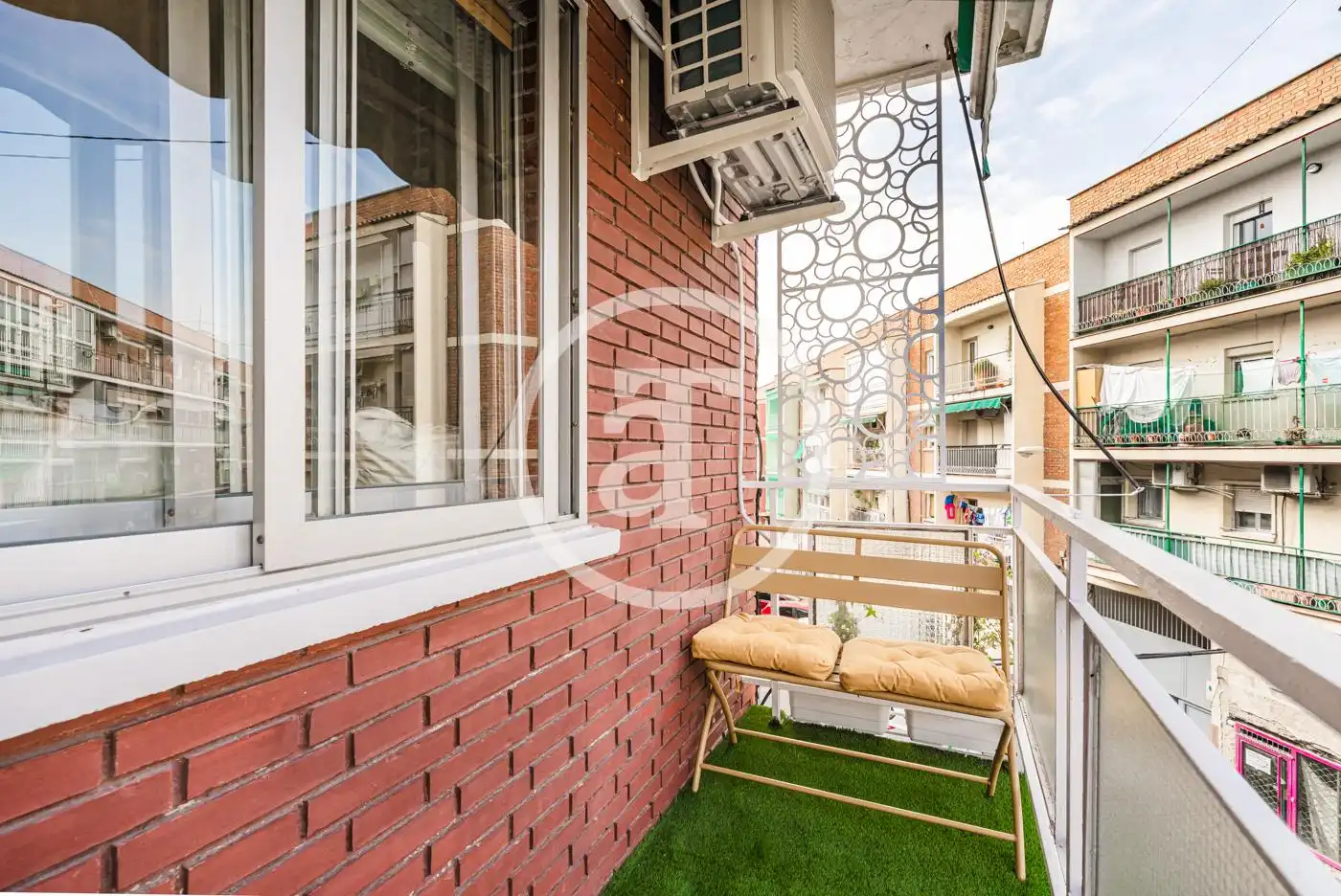 Terraza de Piso de alquiler en Madrid con Aire acondicionado, Calefacción y Amueblado