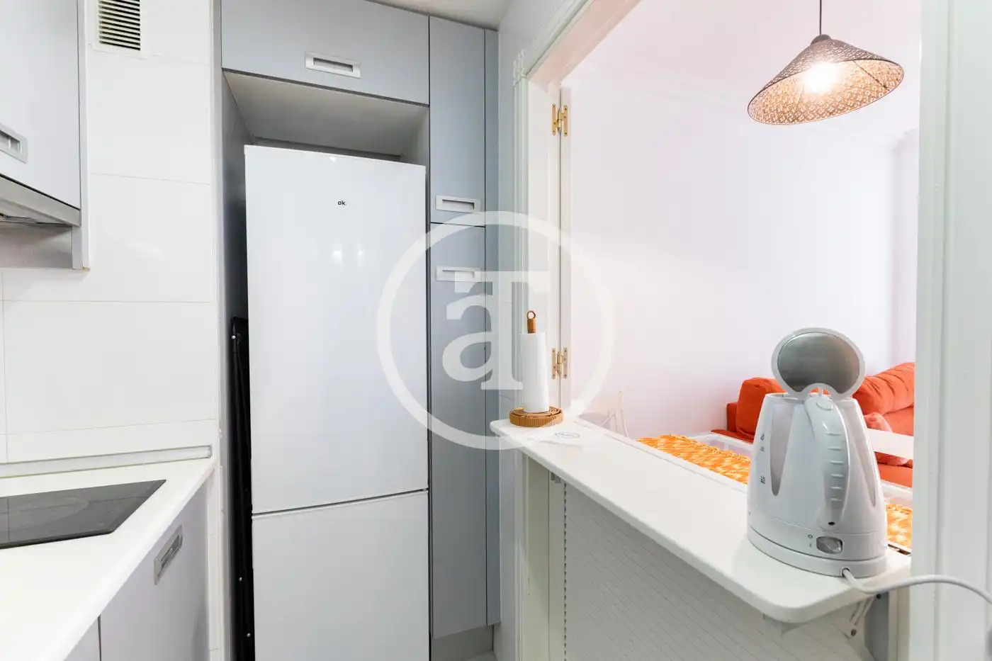 Kitchen of Flat for rent in Madrid  with Air Conditioner, Heating and Furnished