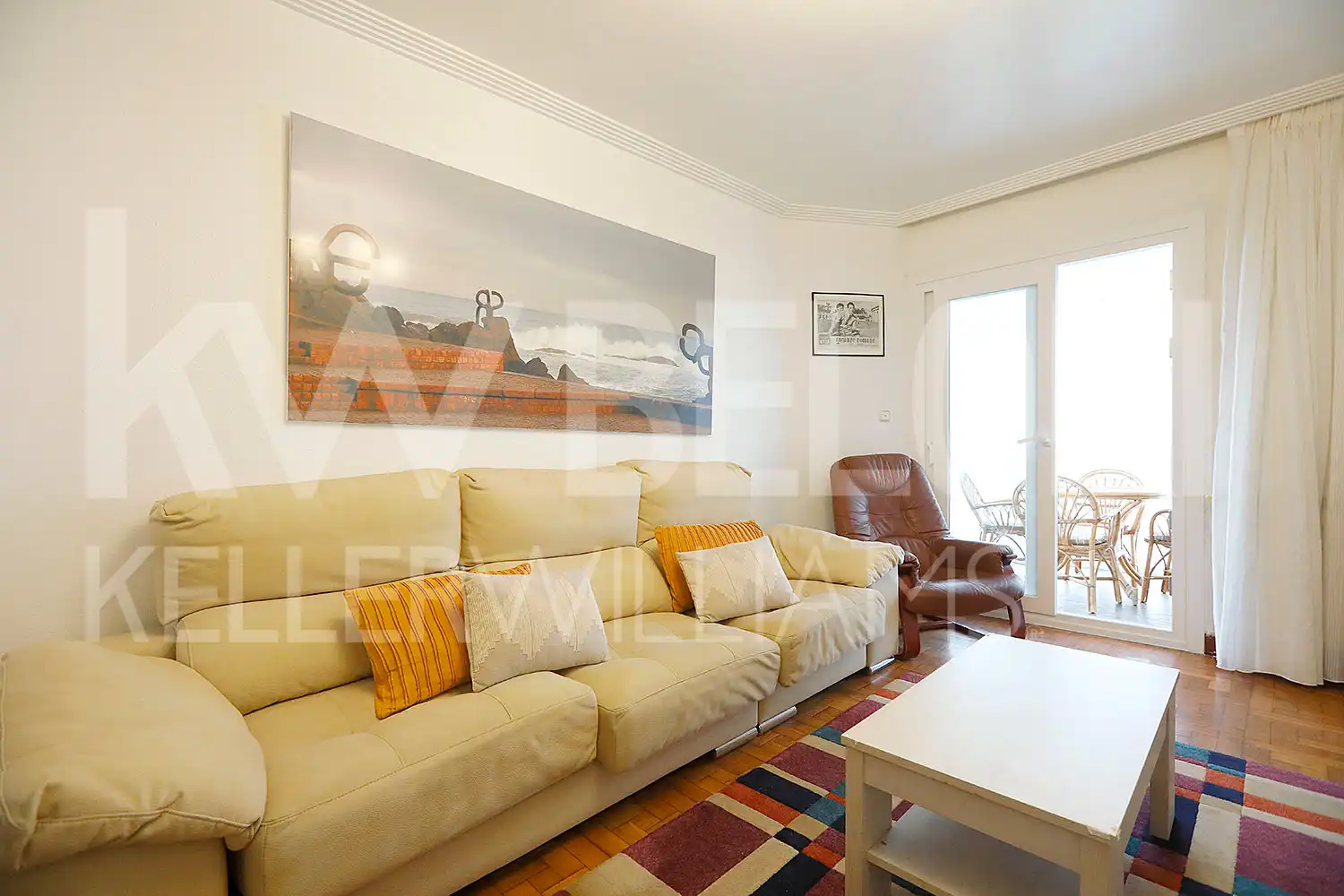 Sala de estar de Piso de alquiler en Donostia - San Sebastián  con Calefacción, Amueblado y Balcón