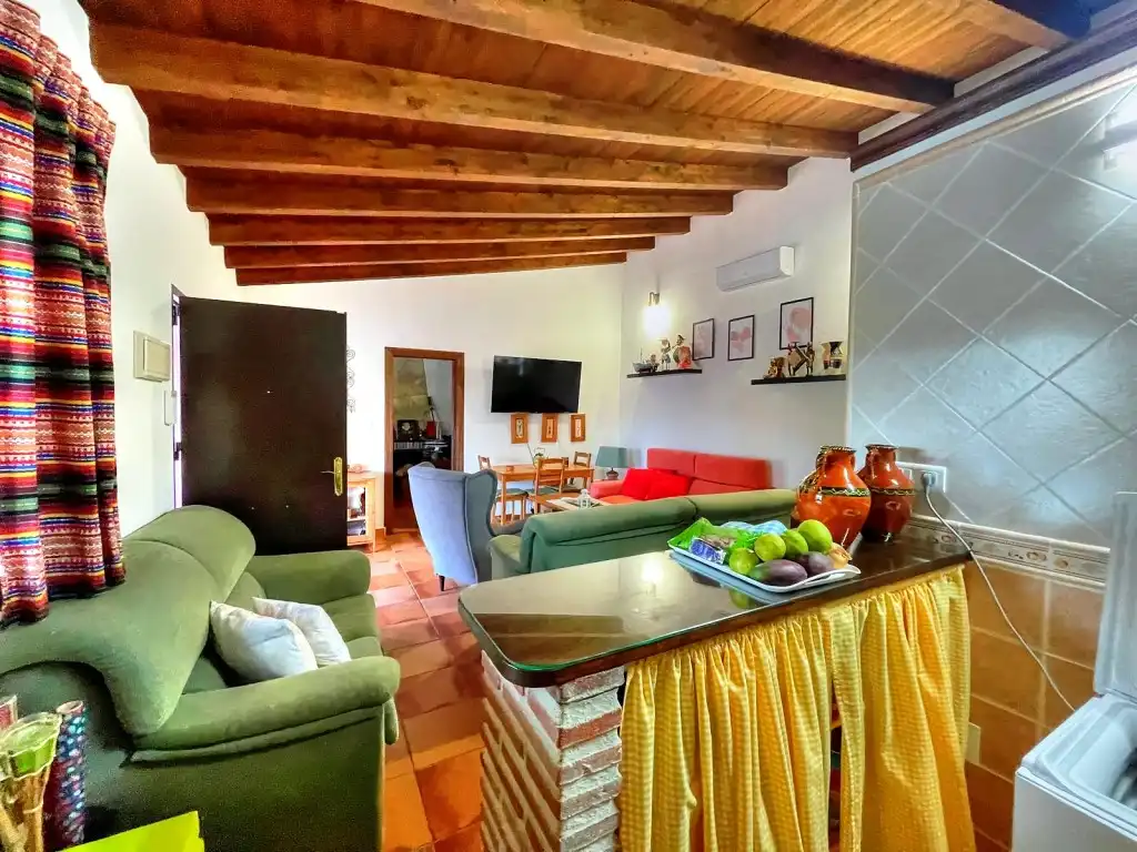 Living room of Country homes for sale in El Borge  with Air Conditioner, Private garden and Swimming Pool