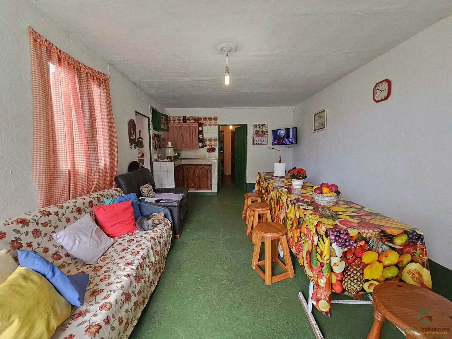 Wohnzimmer von Einfamilien-Reihenhaus zum Verkauf in Garachico mit Terrasse und Abstellraum