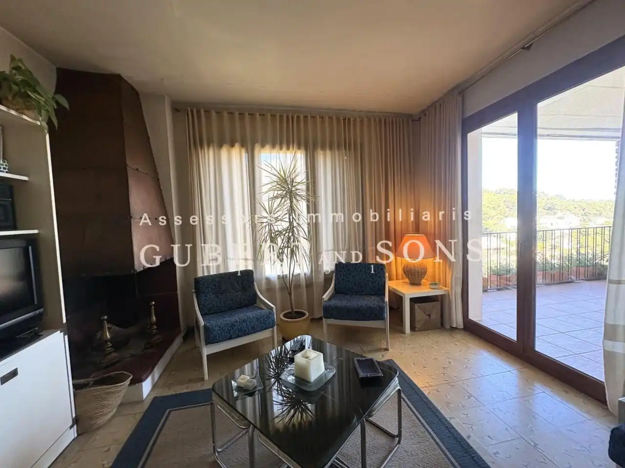 Sala de estar de Apartamento en venta en Begur con Terraza