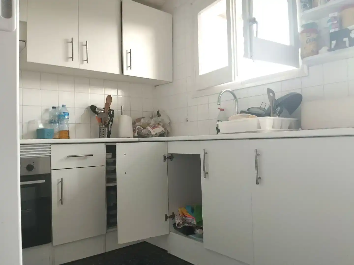Kitchen of Flat for sale in Girona Capital  with Terrace and Balcony