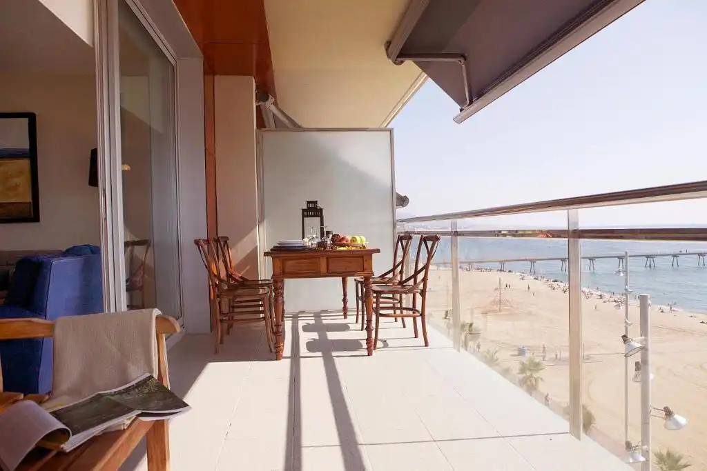 Terraza de Piso de alquiler en Badalona con Aire acondicionado, Terraza y Amueblado