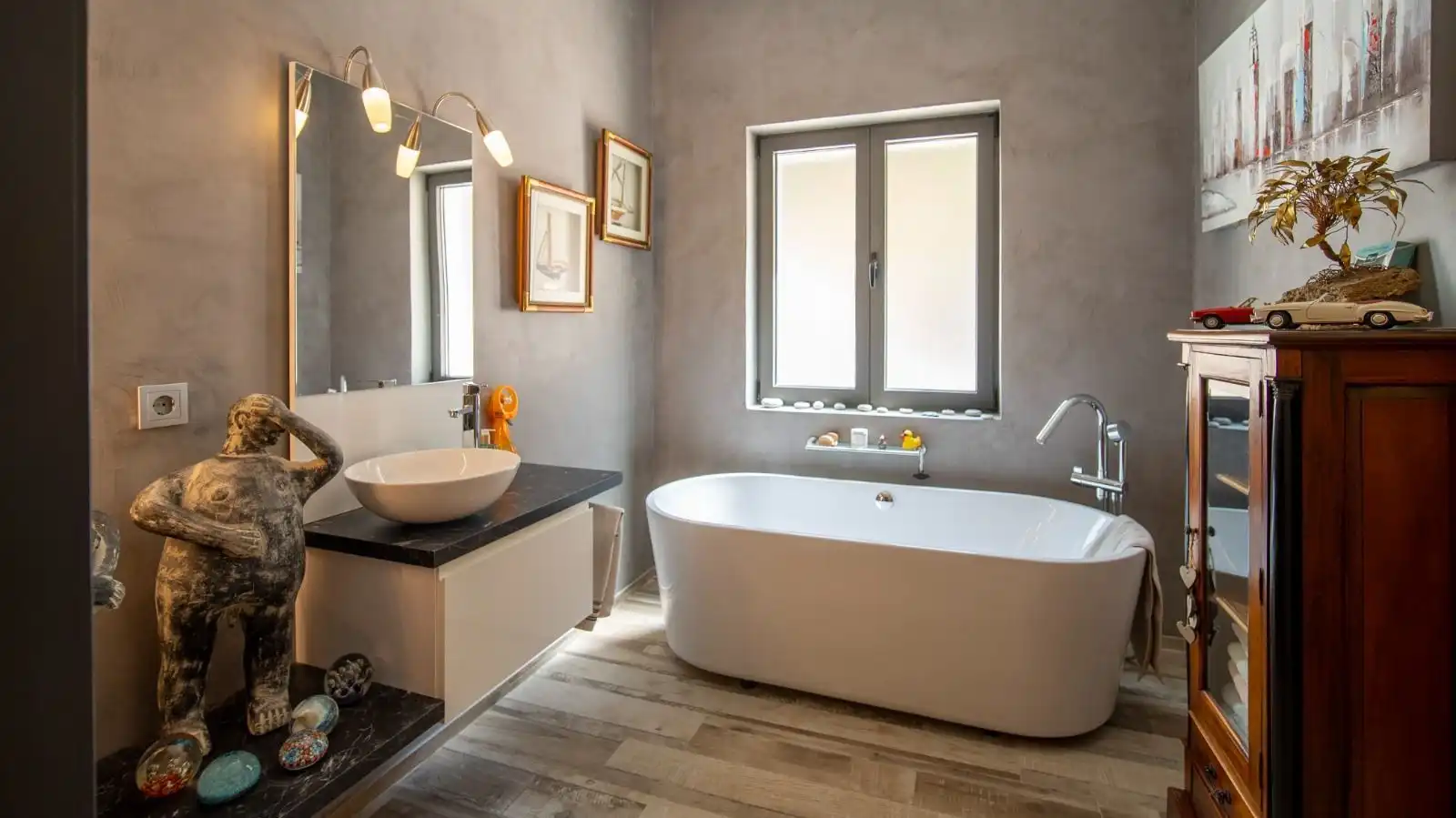Baño de Casa o chalet en venta en El Castell de Guadalest con Aire acondicionado, Calefacción y Jardín privado