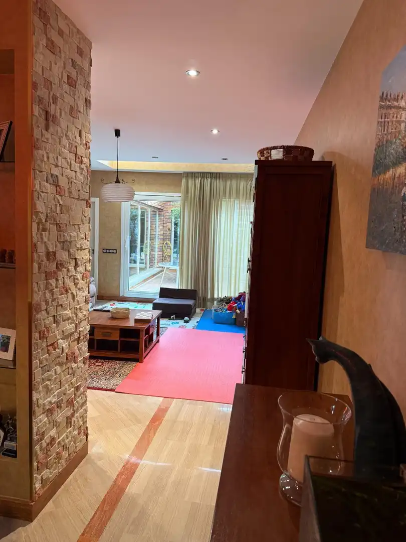 Sala d'estar de Casa adosada en venda en Mocejón amb Aire condicionat, Jardí privat i Terrassa