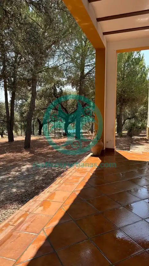 Garten von Country house zur Miete in Cáceres mit Schwimmbad, Möbliert und Ofen