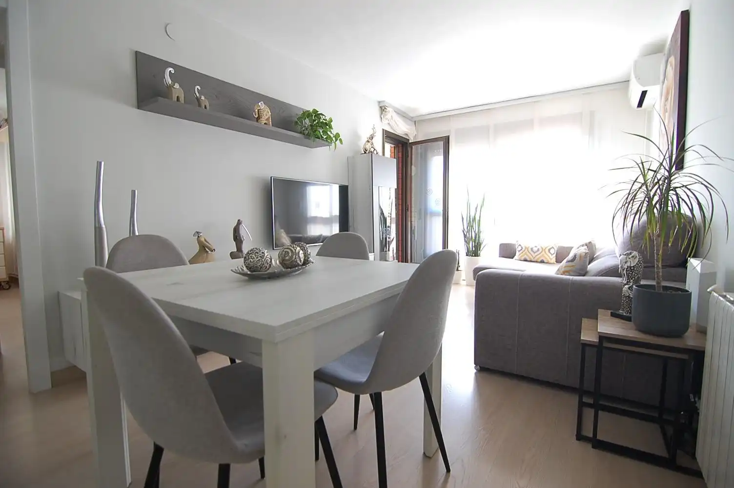 Sala de estar de Piso en venta en Badalona con Aire acondicionado, Calefacción y Balcón
