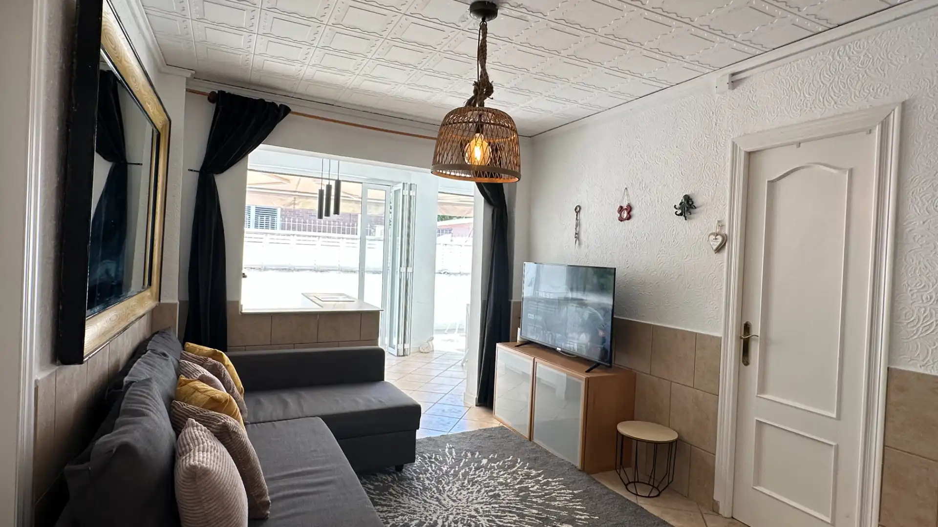 Sala de estar de Casa o chalet de alquiler en Gandia con Aire acondicionado, Calefacción y Terraza