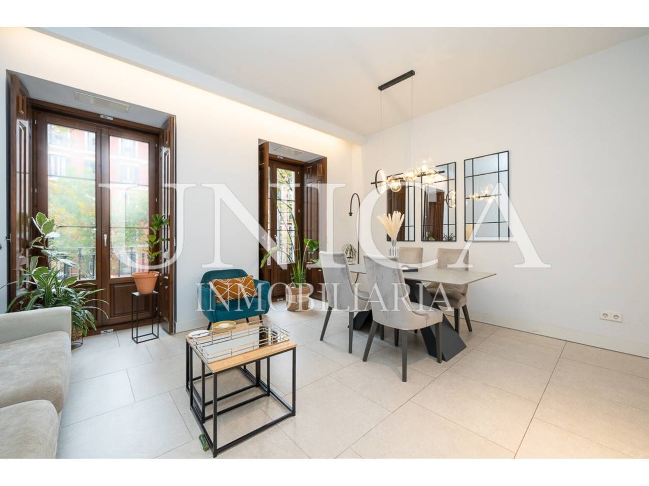 Dining room of Flat for sale in  Madrid Capital  with Heating and Balcony