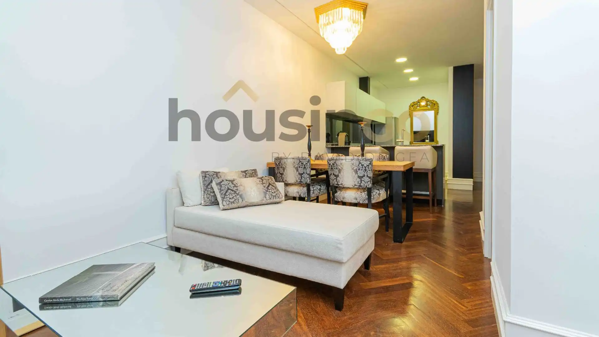 Sala de estar de Piso de alquiler en  Madrid Capital con Calefacción y Amueblado