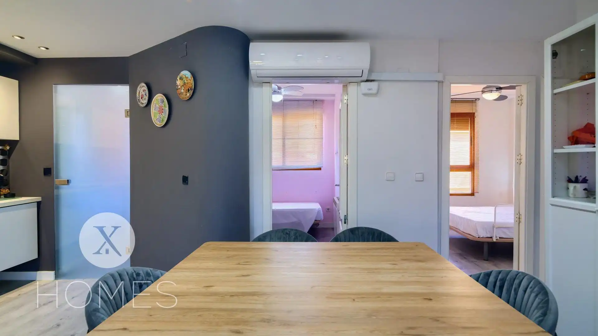 Esszimmer von Maisonette zur Miete in Valencia mit Klimaanlage, Heizung und Möbliert