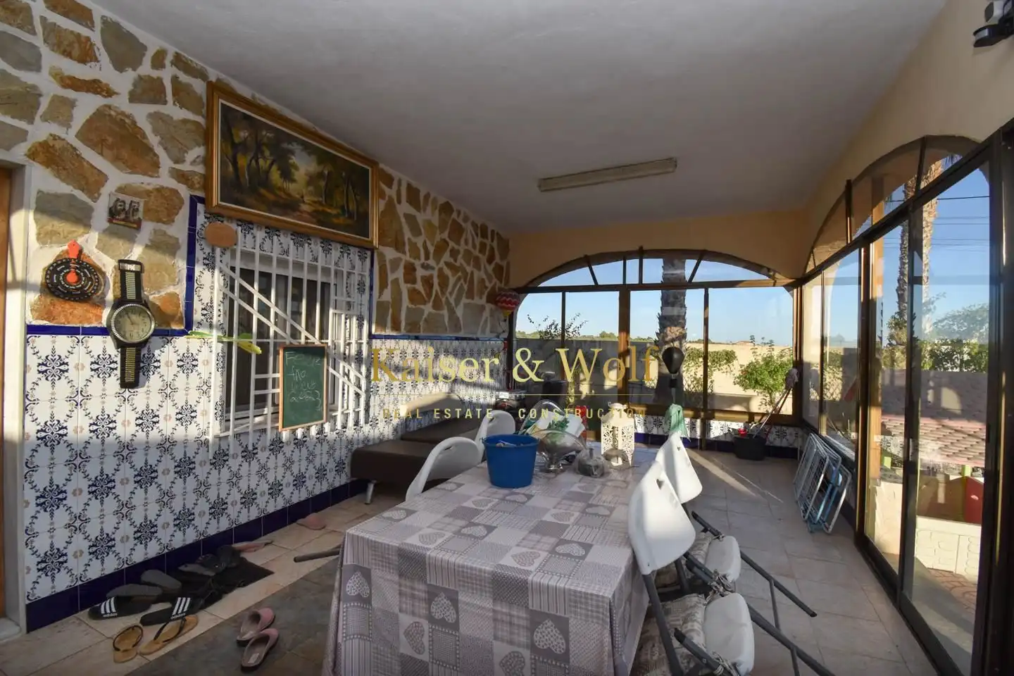 Terrassa de Casa o xalet en venda en Albatera amb Aire condicionat, Piscina i Moblat