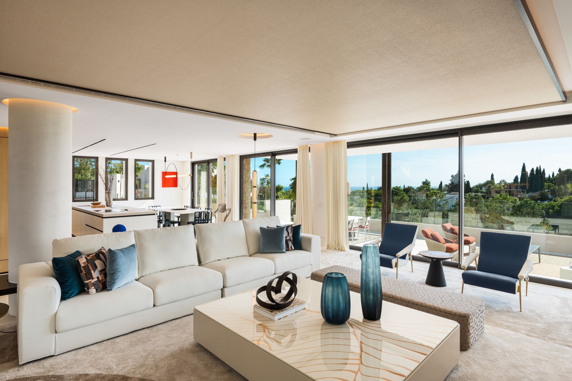 Living room of House or chalet for sale in Benahavís  with Air Conditioner, Private garden and Terrace