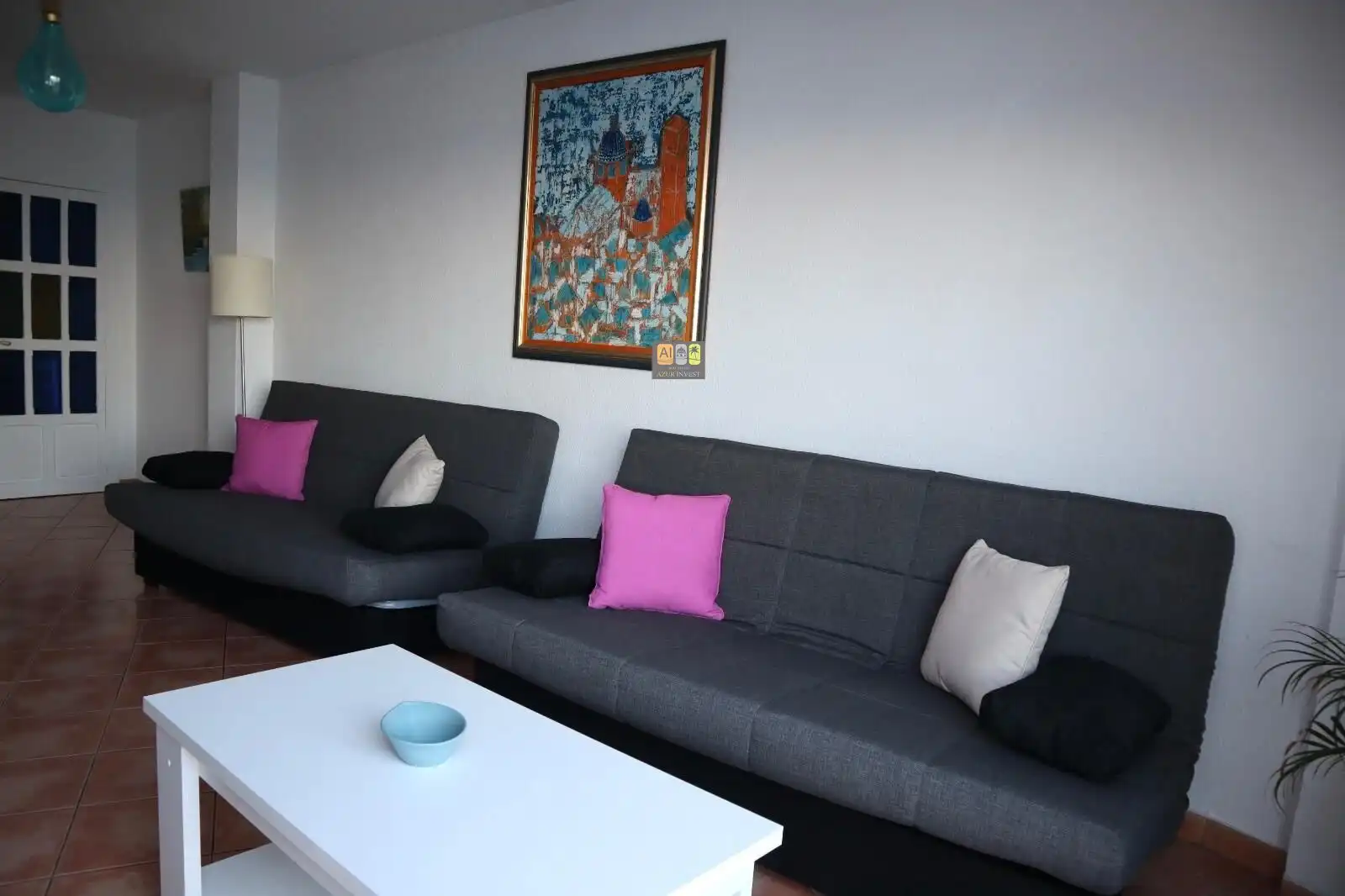 Wohnzimmer von Dachboden zur Miete in Altea mit Terrasse und Möbliert