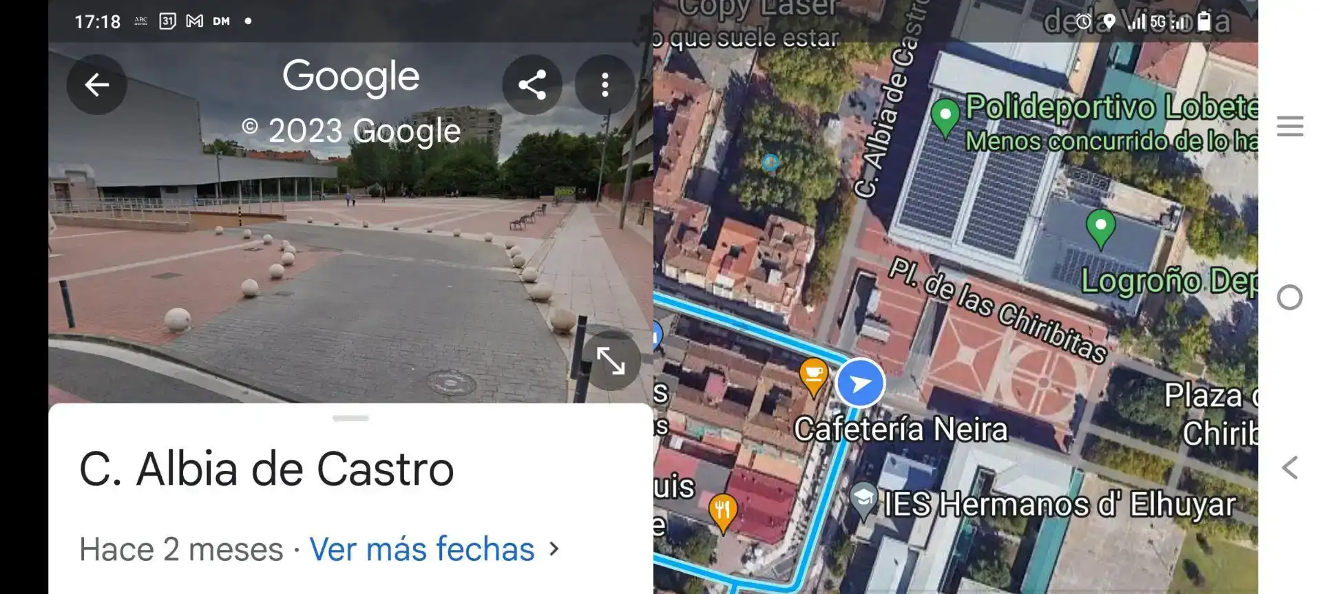 Vista exterior de Garaje en venta en  Logroño