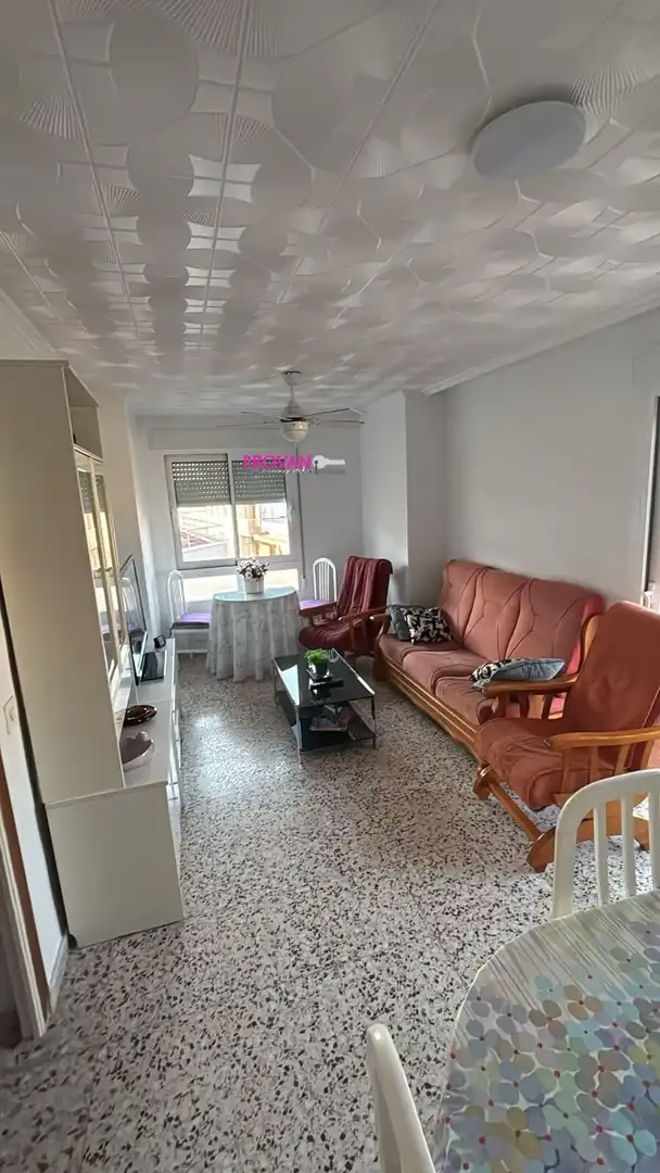 Sala d'estar de Pis de lloguer en Guardamar del Segura amb Moblat