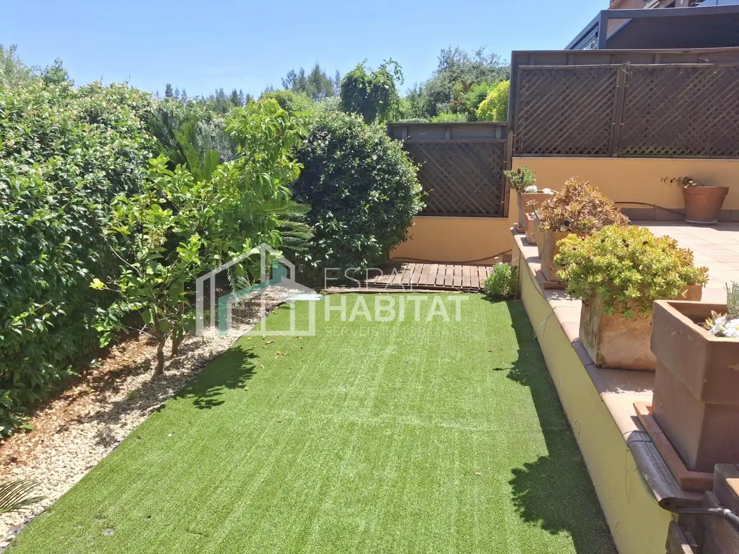 Jardí de Casa adosada de lloguer en Cabrils amb Calefacció, Jardí privat i Parquet