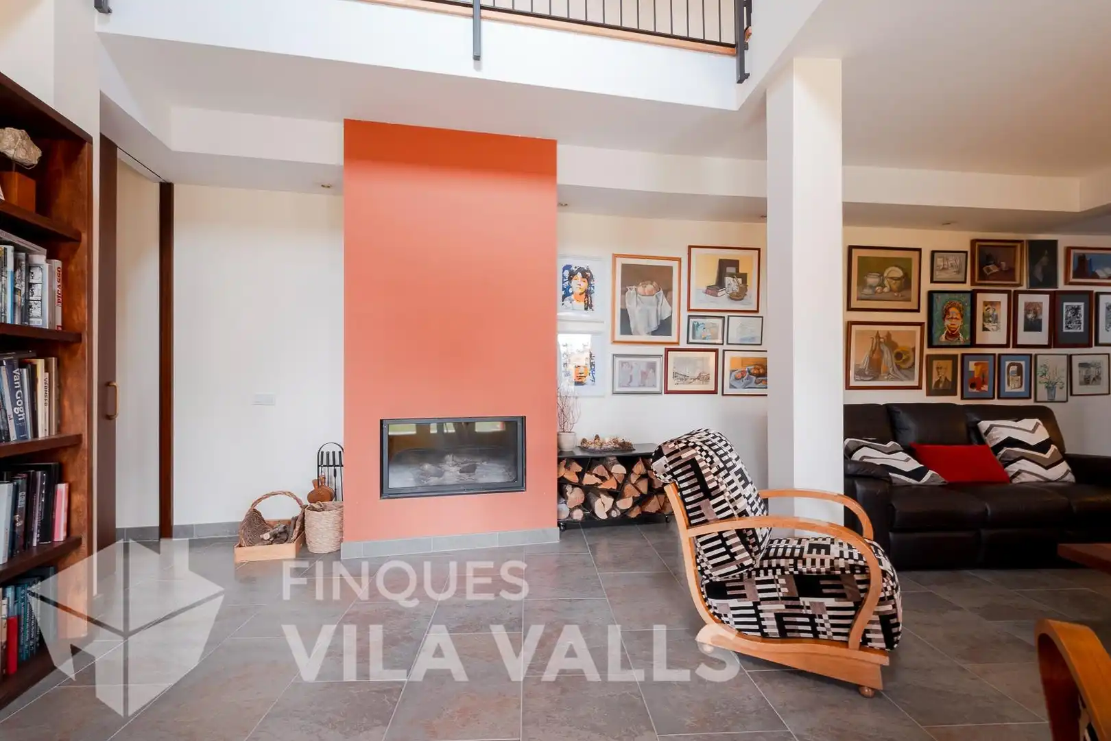 Sala de estar de Casa o chalet en venta en Gallifa con Aire acondicionado, Calefacción y Jardín privado