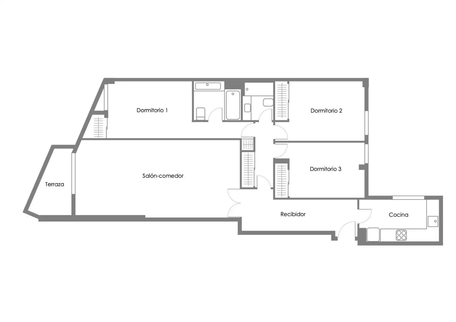 Piso en venta en Madrid con Aire acondicionado, Calefacción y Parquet