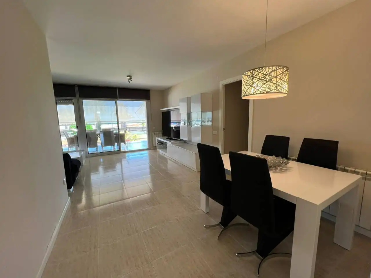 Sala d'estar de Pis de lloguer en Cubelles amb Aire condicionat, Calefacció i Terrassa