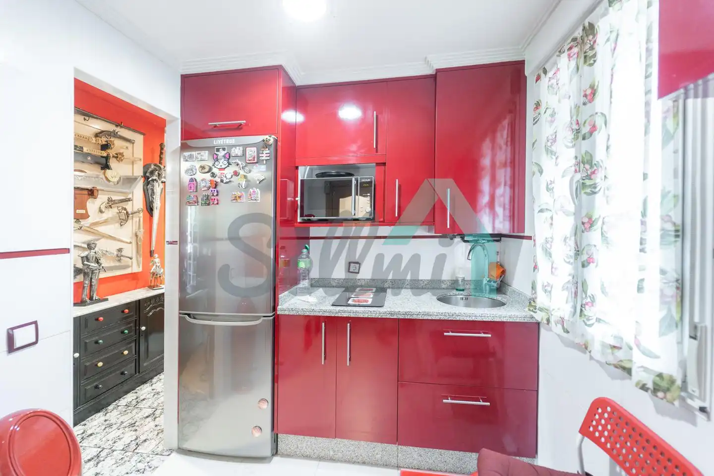 Küche von Wohnung zum Verkauf in Mieres (Asturias) mit Heizung, Abstellraum und Möbliert